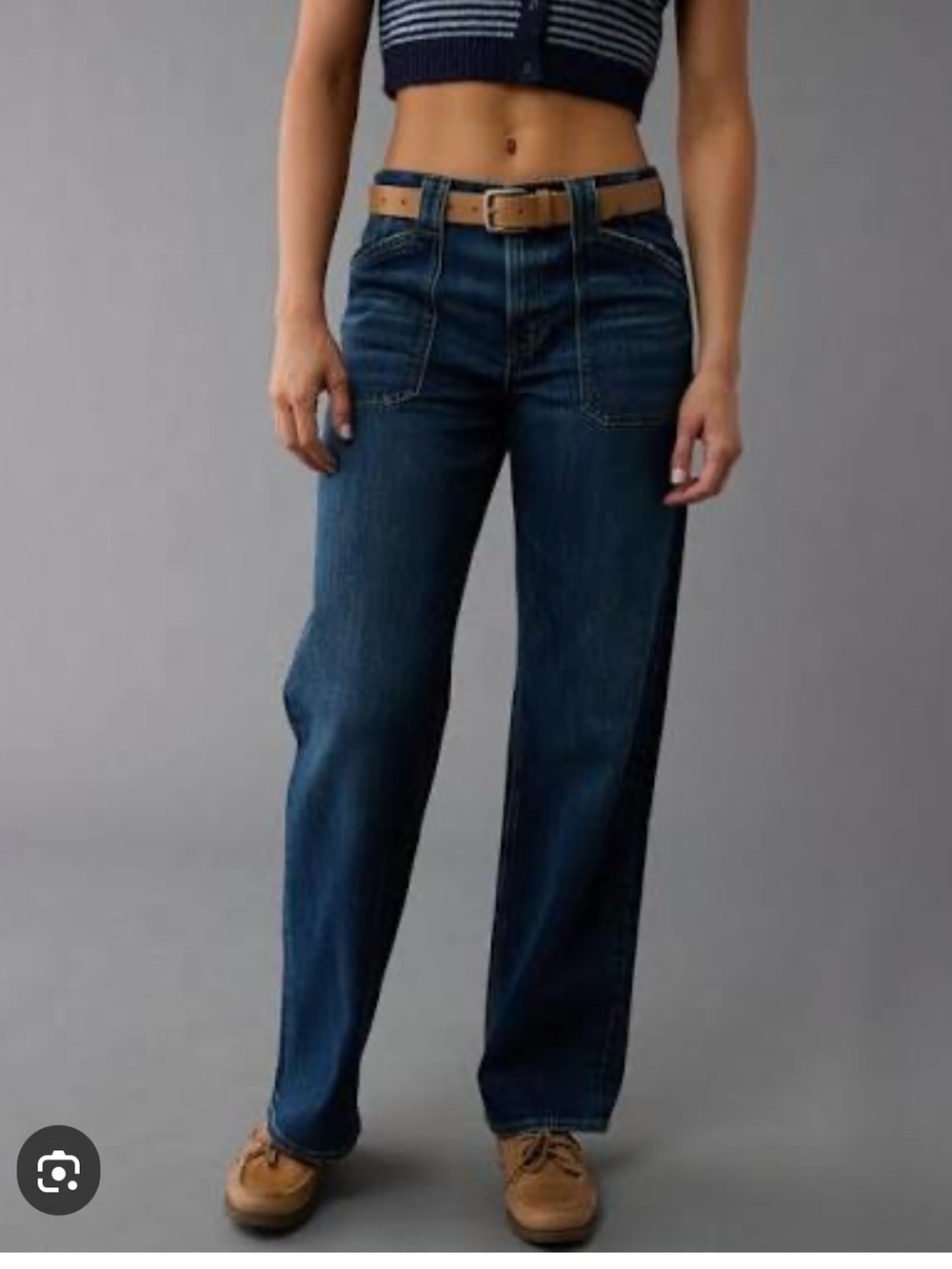 American Eagle Outfitters Dark Indigo Stovepipe Jeans